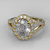 Gold Engagement ring  - 02TX29