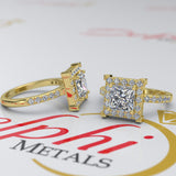 Gold Engagement Ring - 02TX35