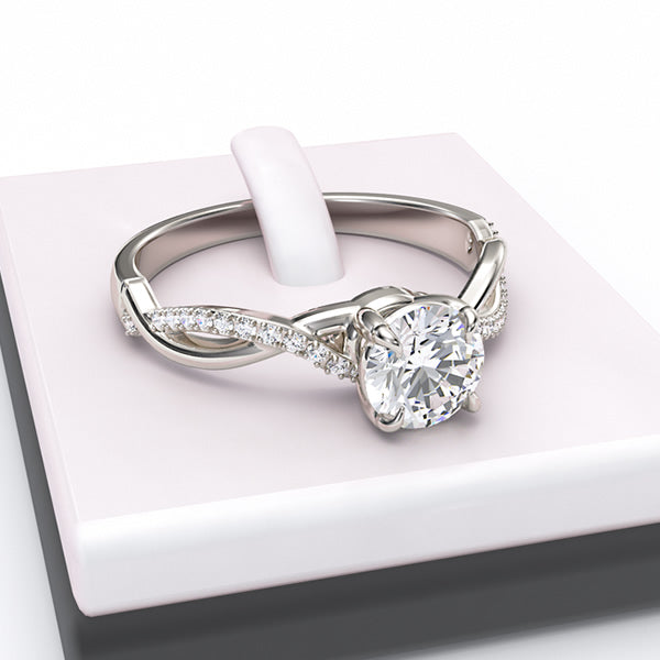 Gold Engagement Ring - 02TX44