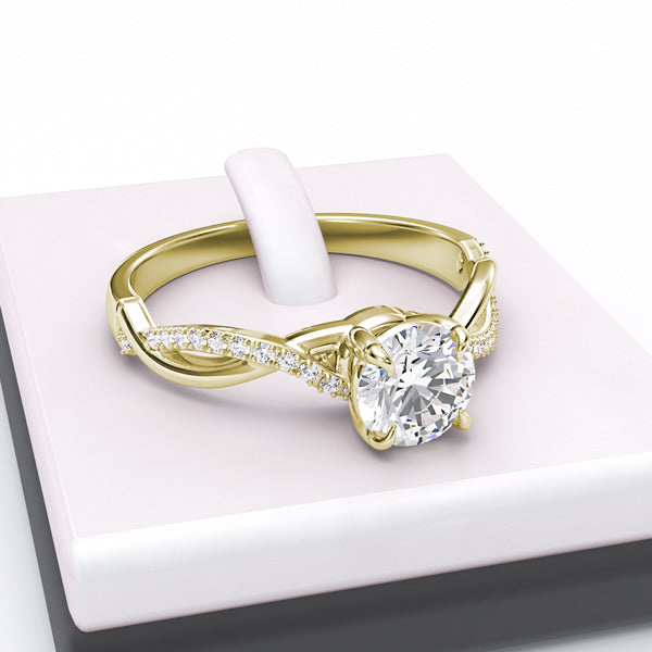 Gold Engagement Ring - 02TX44