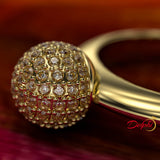 0.45ct (carat) Diamond Ball Gold Ring - 02US14