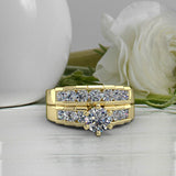 1.37ct Brilliant Diamond Gold Bridal Set - 02US17B