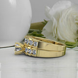 1.37ct Brilliant Diamond Gold Bridal Set - 02US17B