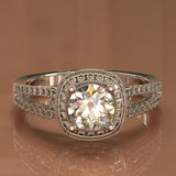 Classic Gold Split Shank Diamond Engagement Ring 1.13ct tw - 02US21