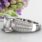 Baguette Bold Engagement Ring - 02US22