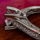 1ct Brilliant Diamond Gold Engagement Ring - 02US23
