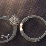 Bridal Antique 0.98ct Round Diamond Gold Solitaire Wedding Set - 02US24