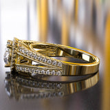 1.02ct Split Shank Gold Engagement Ring - 02US27