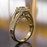 1.02ct Split Shank Gold Engagement Ring - 02US27