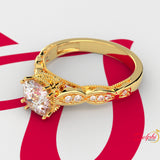 0.95ct Cushion Cut Diamond Infinity Twisted Gold Engagement Ring - 02US32V
