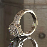 2.34ct Princess Cut Diamond Engagement Ring - 02US49