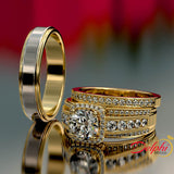 1.54ct Diamond Gold Complete Wedding Set - 02US73