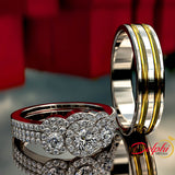 0.88ct Diamond Gold Complete Wedding Set - 02US79