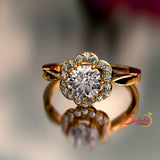 0.98ct Brilliant Cut Diamond Gold Engagement Ring - 02US90