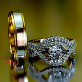 Infinity Design Gold Complete Wedding Set - 02US94