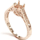 Diamond Rose Gold Engagement Ring