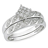 STERLING SILVER BRIDAL SET