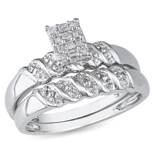 STERLING SILVER BRIDAL SET