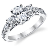 Sterling Silver 925 Engagement Wedding Ring - 03A26