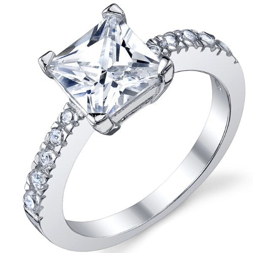 Sterling Silver 925 Engagement, Wedding Ring