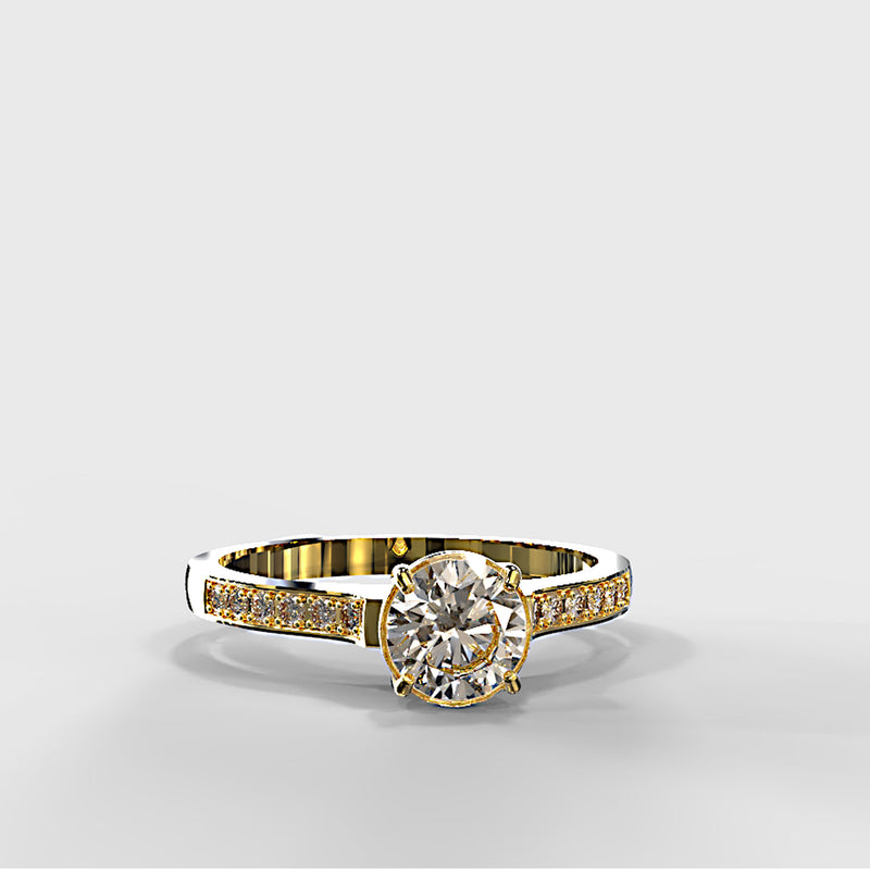 Zara Collection - Gold Engagement Ring - 03BS01