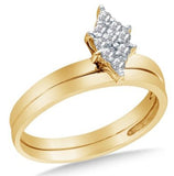 14k Yellow OR White Gold Ladies Bridal Set - 03RG25
