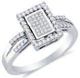 10k Yellow OR White Gold Diamond Micro-Pave Engagement Ring - 03RG31