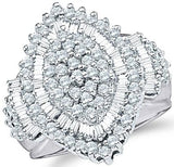 10k White or Yellow Gold Large Marquise Shape Center Engagement Ring - 03RG32