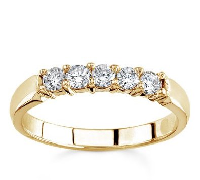 18k  Gold Five-Stone Diamond Ring - 03RG34