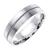 Braided Wedding Band in 18K Gold (7mm) - 03RG39