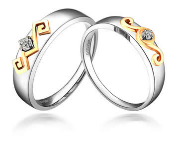 CERTIFIED DIAMOND HIS AND HERS WEDDING BAND RINGS SETS - 03RG43