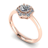 0.51ct Round Diamond Gold Engagement Ring - 03US61