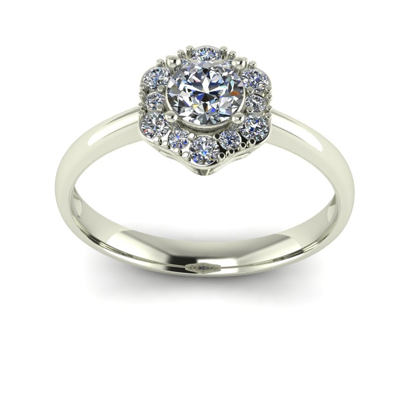 0.51ct Round Diamond Gold Engagement Ring - 03US61