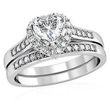 STERLING SILVER BRIDAL SET