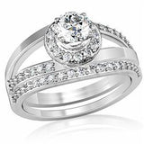 STERLING SILVER BRIDAL SET