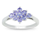 Sterling Silver Tanzanite Ring - 04AB10