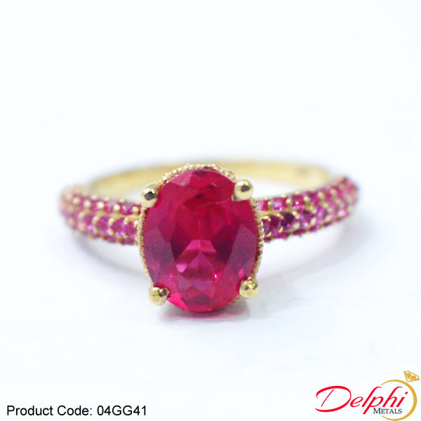 Gold Engagement Ring - 04GG41