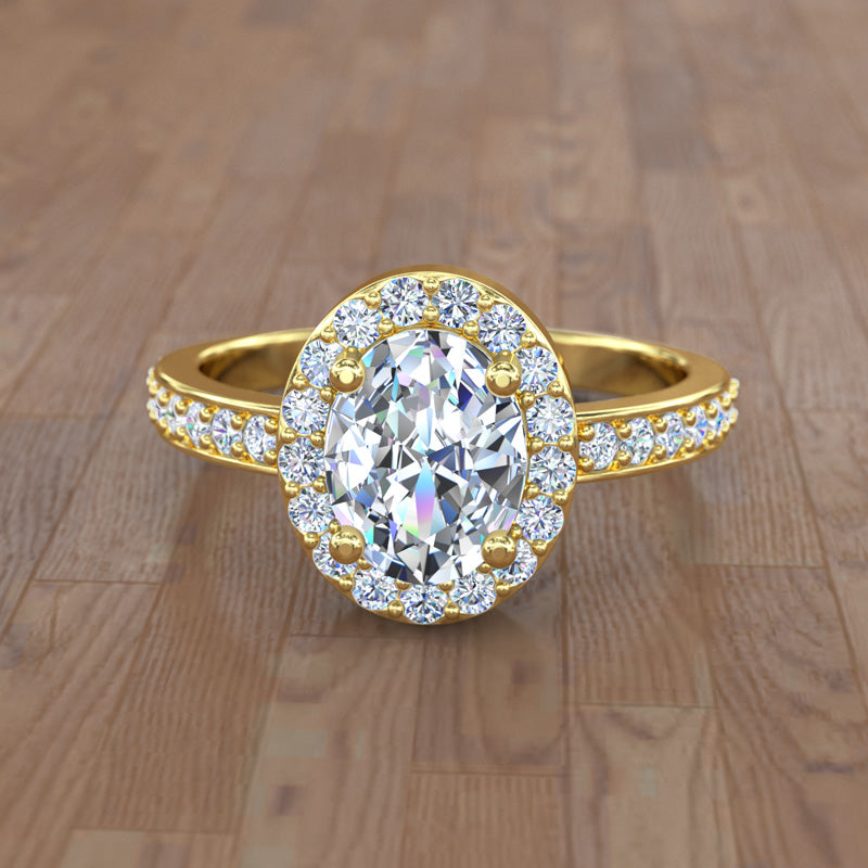 Oval Gold Engagement Ring - 04GG44