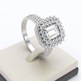 Cluster Diamond Engagement Ring - 04GG45