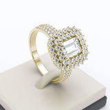 Cluster Diamond Engagement Ring - 04GG45