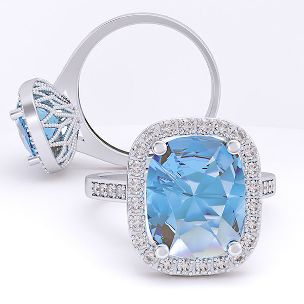 Aquamarine Engagement Ring - 04GG67