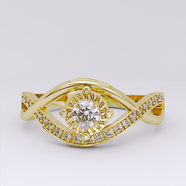 Gold Engagement Ring - 04GG69