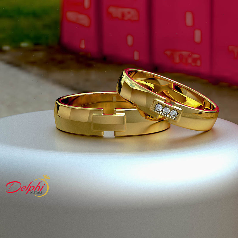 Gold Wedding Bands - 04GG75
