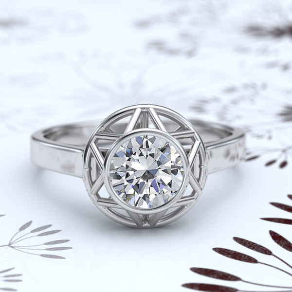 Gold Engagement Ring - 04GG84