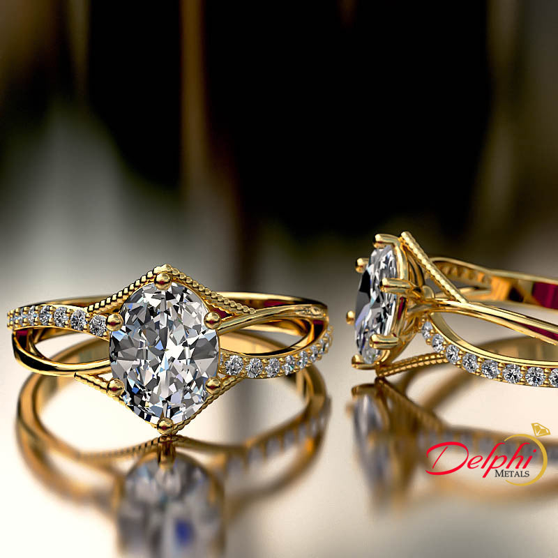 Gold Engagement Ring - 04GG95