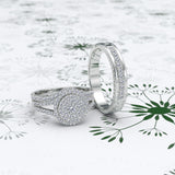 Round Cut Diamond Wedding Set - 04RG05
