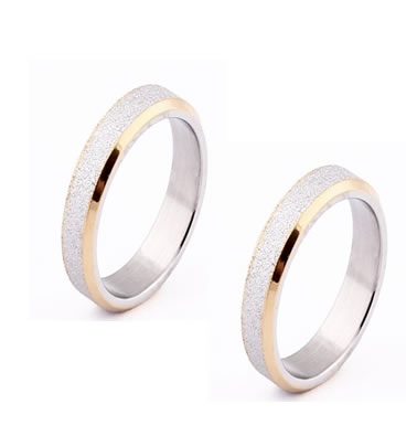 Matching Wedding Bands Sparkle Finish - 05AB23