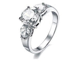 Titanium Engagement Ring (Tarnish Free and Life Warranty) - 05AB35