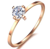 Titanium Engagement Ring (Tarnish Free and Life Warranty) - 05AB39