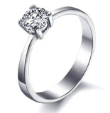 Titanium Engagement Ring (Tarnish Free and Life Warranty) - 05AB43